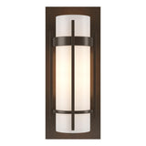 Hubbardton Forge 1999 Bronze Opal Glass (GG) Banded with Bar Sconce