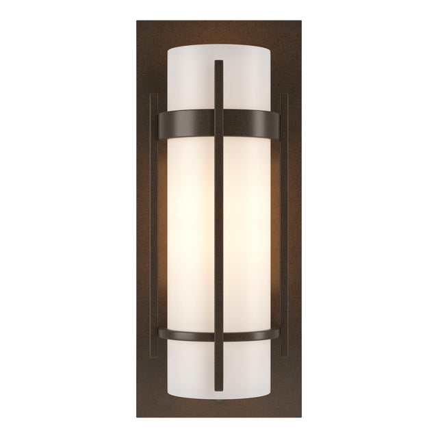 Hubbardton Forge 1999 Bronze Opal Glass (GG) Banded with Bar Sconce