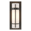 Hubbardton Forge 1999 Dark Smoke Opal Glass (GG) Banded with Bar Sconce