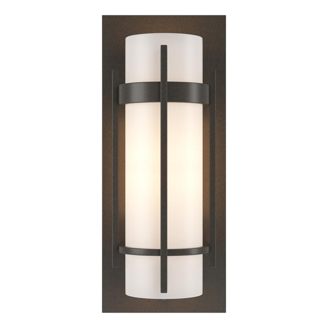Hubbardton Forge 1999 Dark Smoke Opal Glass (GG) Banded with Bar Sconce