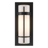Hubbardton Forge 1999 Black Opal Glass (GG) Banded with Bar Sconce