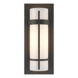Hubbardton Forge 1999 Natural Iron Opal Glass (GG) Banded with Bar Sconce