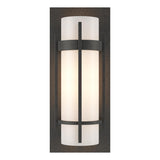 Hubbardton Forge 1999 Natural Iron Opal Glass (GG) Banded with Bar Sconce