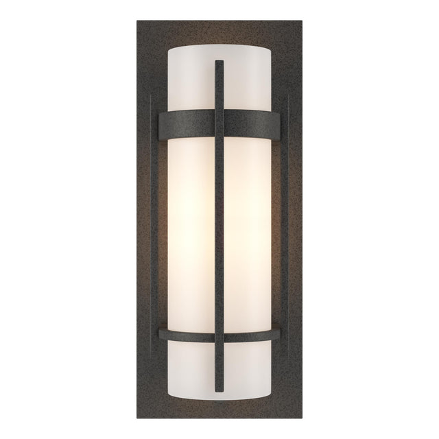 Hubbardton Forge 1999 Natural Iron Opal Glass (GG) Banded with Bar Sconce