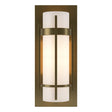 Hubbardton Forge 1999 Soft Gold Opal Glass (GG) Banded with Bar Sconce