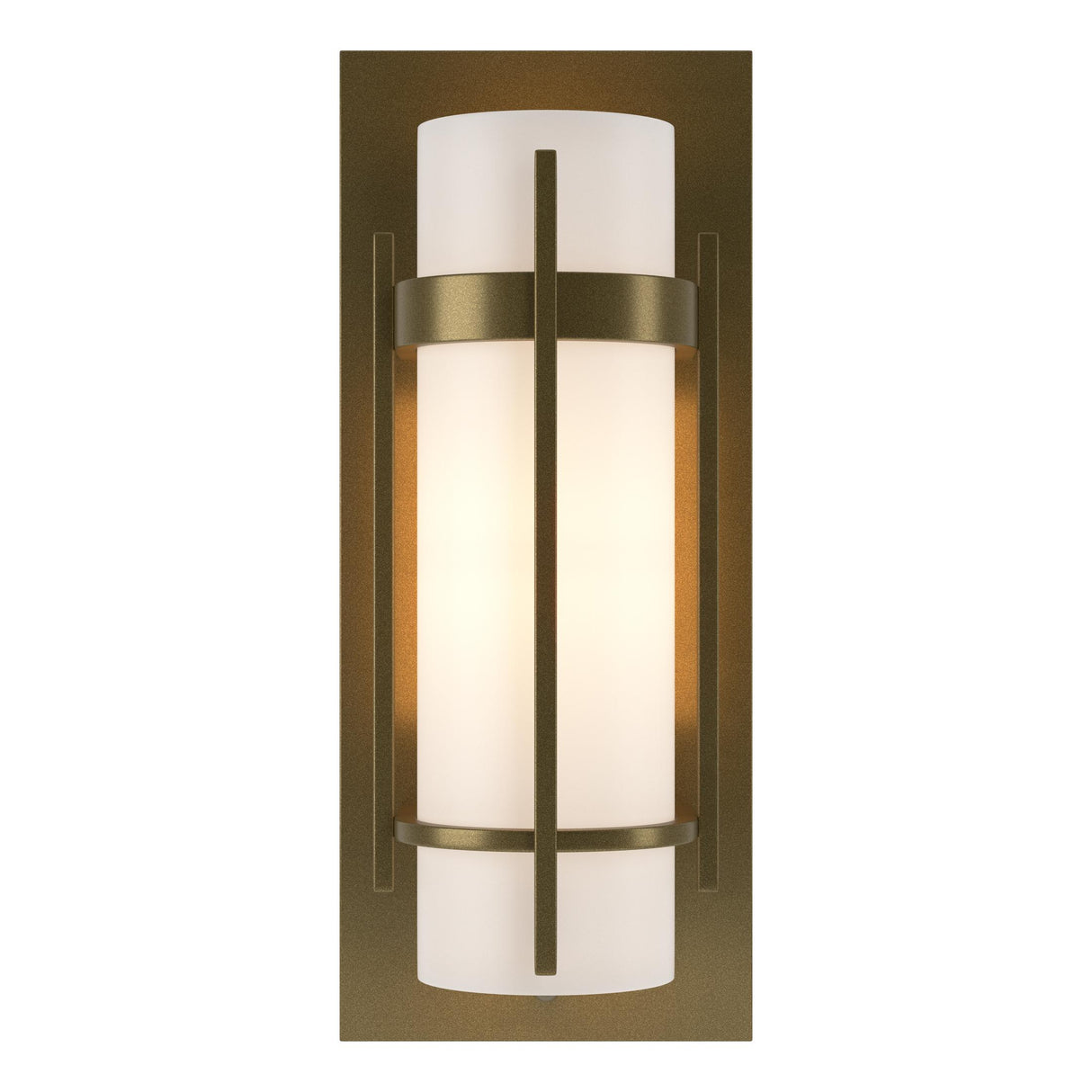 Hubbardton Forge 1999 Soft Gold Opal Glass (GG) Banded with Bar Sconce