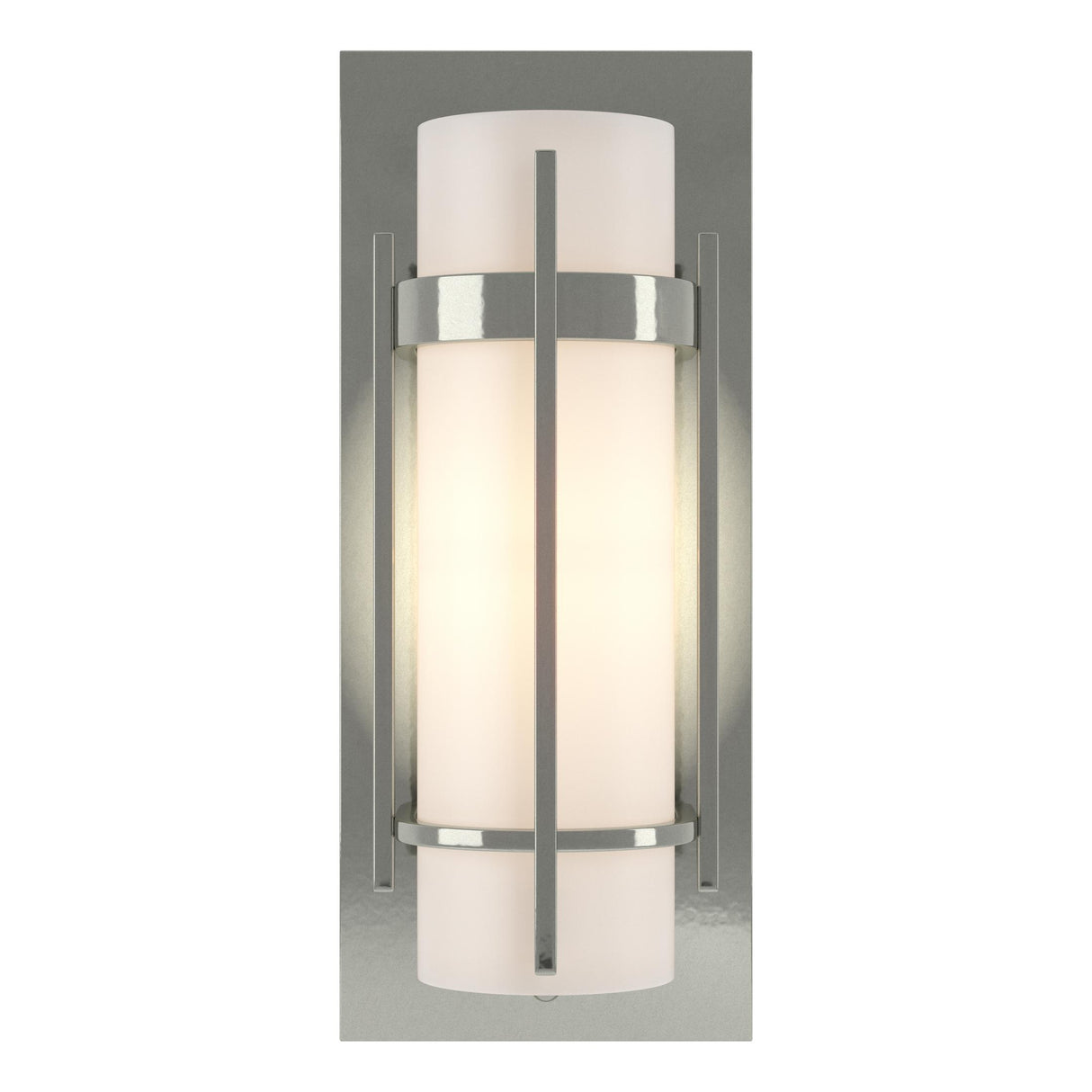 Hubbardton Forge 1999 Sterling Opal Glass (GG) Banded with Bar Sconce