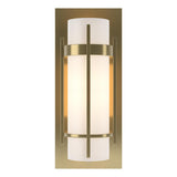 Hubbardton Forge 1999 Modern Brass Opal Glass (GG) Banded with Bar Sconce