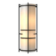 Hubbardton Forge 2004 Black White Art Glass (BB) Extended Bars Sconce