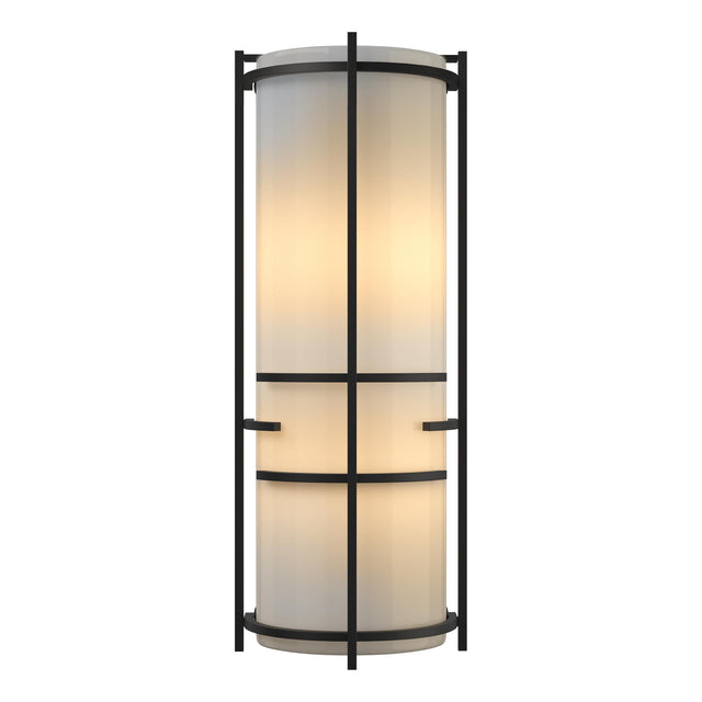 Hubbardton Forge 2004 Black Ivory Art Glass (CC) Extended Bars Sconce
