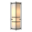 Hubbardton Forge 2004 Natural Iron White Art Glass (BB) Extended Bars Sconce