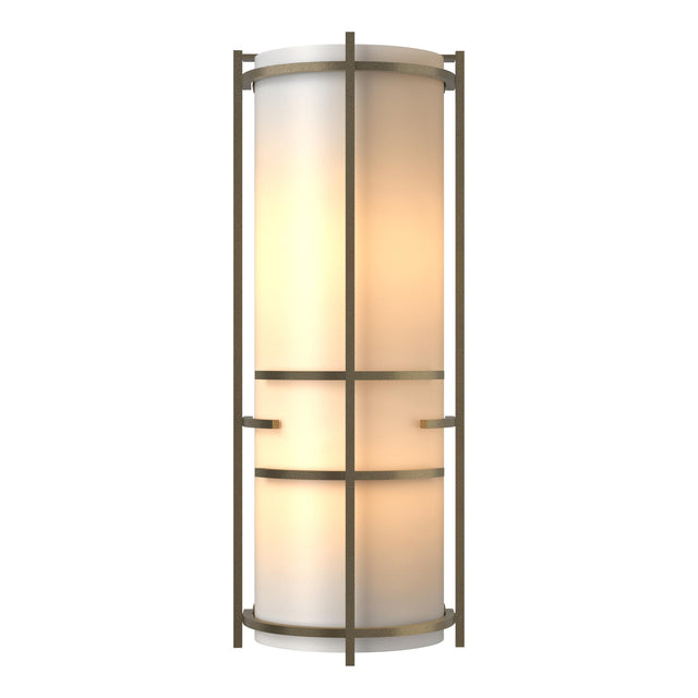 Hubbardton Forge 2004 Soft Gold White Art Glass (BB) Extended Bars Sconce