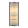 Hubbardton Forge 2004 Soft Gold Ivory Art Glass (CC) Extended Bars Sconce