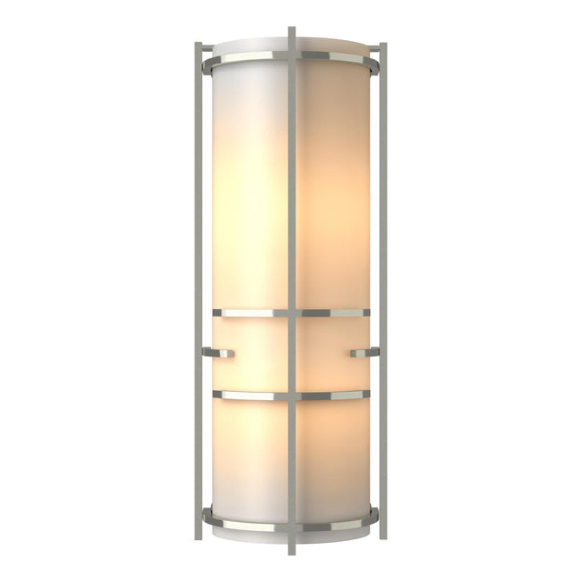 Hubbardton Forge 2004 Sterling White Art Glass (BB) Extended Bars Sconce