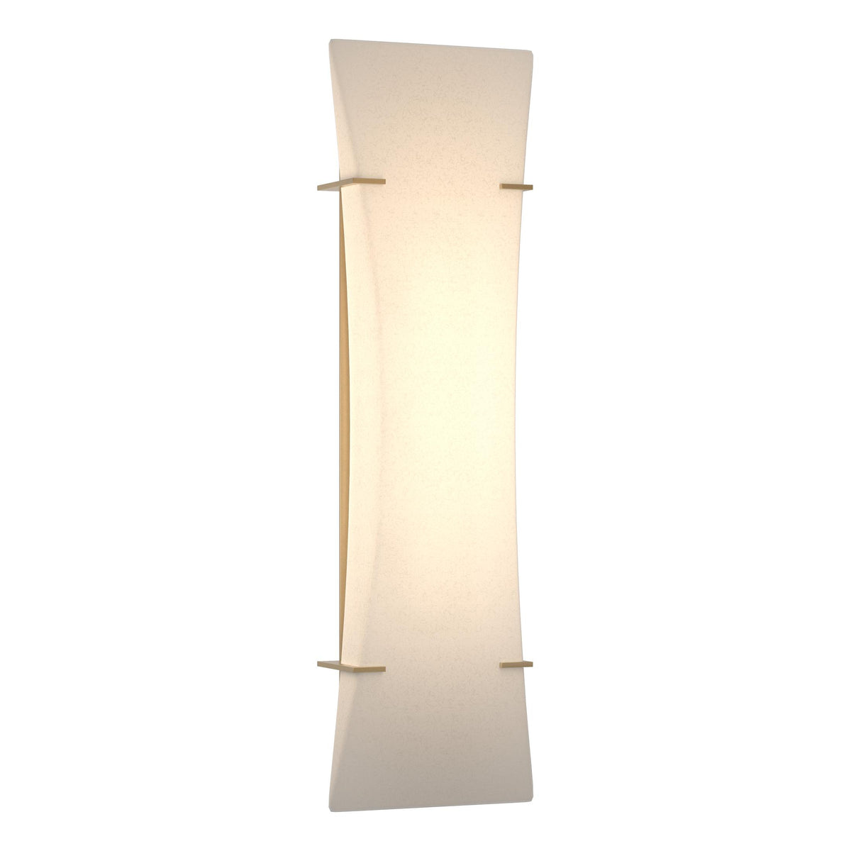 Hubbardton Forge 2013 Modern Brass Spun Frost (SH) Bento Sconce