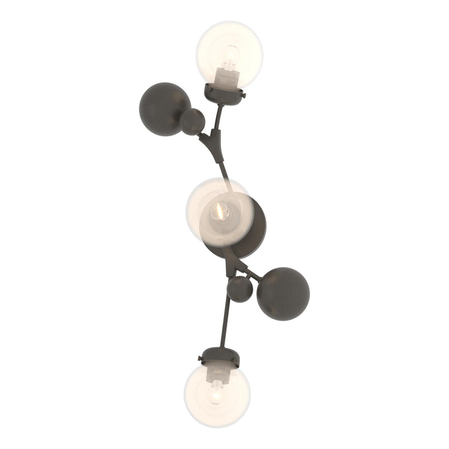 Hubbardton Forge 2019 Dark Smoke Opaline Glass (WF) Sprig Sconce