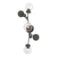 Hubbardton Forge 2019 Dark Smoke Water Glass (LL) Sprig Sconce