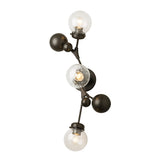 Hubbardton Forge 2019 Dark Smoke Water Glass (LL) Sprig Sconce