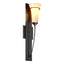 Hubbardton Forge 2001 Black Opal Glass (GG) Banded Wall Torch Sconce