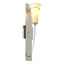 Hubbardton Forge 2001 Sterling Opal Glass (GG) Banded Wall Torch Sconce