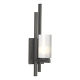 Hubbardton Forge 2010 Natural Iron Opal Glass (GG) Left Ondrian 1 Light Sconce