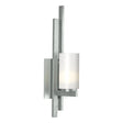 Hubbardton Forge 2010 Vintage Platinum Opal Glass (GG) Left Ondrian 1 Light Sconce