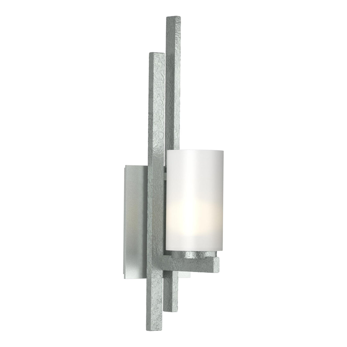 Hubbardton Forge 2010 Vintage Platinum Opal Glass (GG) Left Ondrian 1 Light Sconce