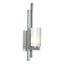 Hubbardton Forge 2010 Vintage Platinum Opal Glass (GG) Left Ondrian 1 Light Sconce