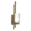 Hubbardton Forge 2010 Soft Gold Opal Glass (GG) Left Ondrian 1 Light Sconce