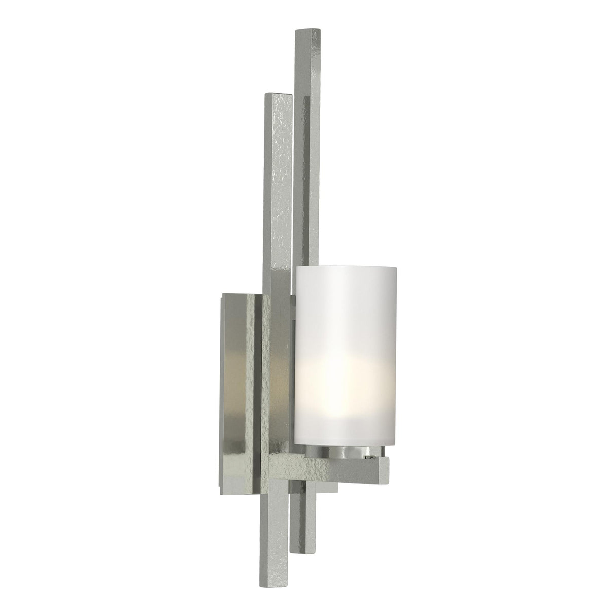Hubbardton Forge 2010 Sterling Opal Glass (GG) Left Ondrian 1 Light Sconce