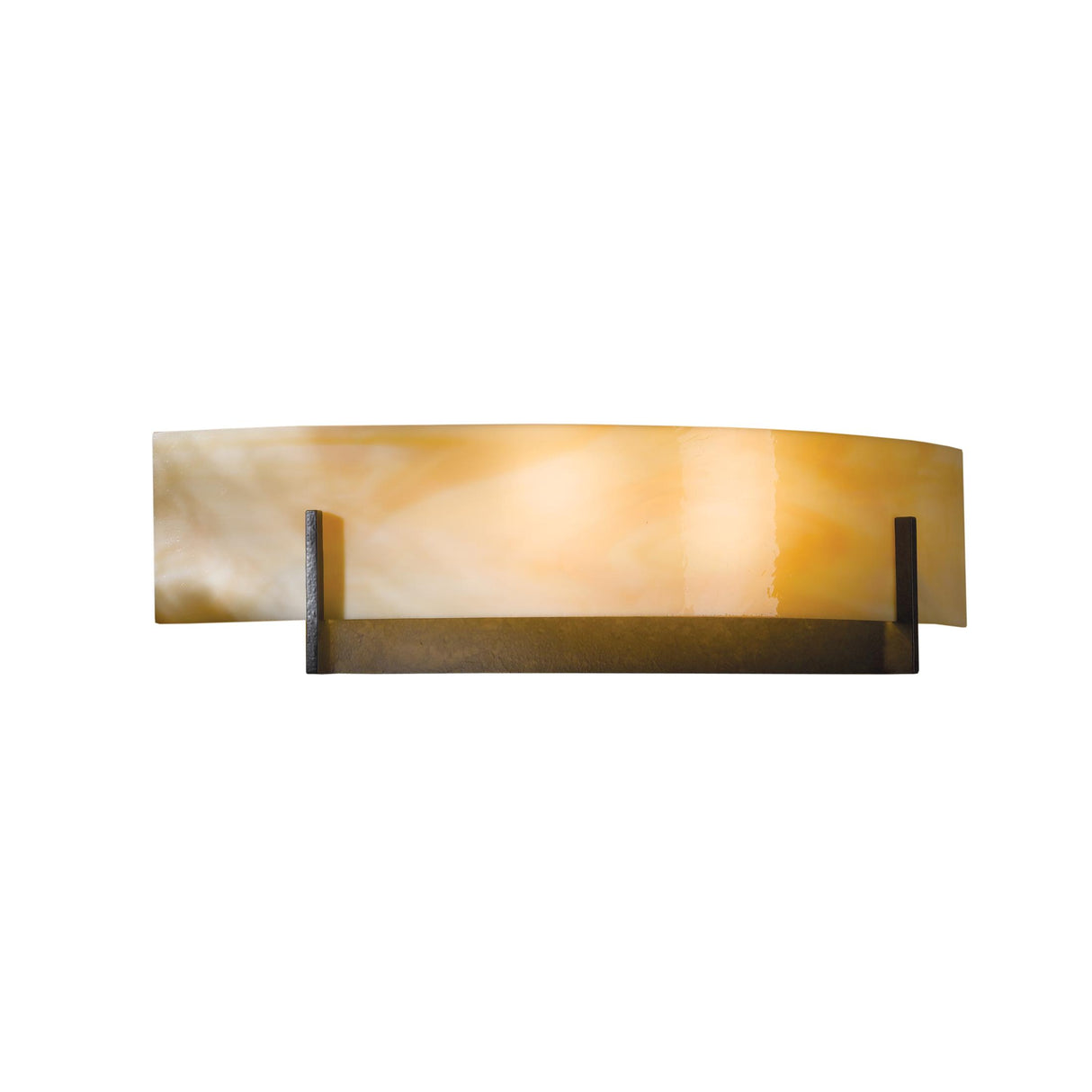 Hubbardton Forge 2011 Dark Smoke Amber Swirl Glass (AA) Axis Sconce