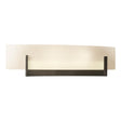 Hubbardton Forge 2011 Dark Smoke White Art Glass (BB) Axis Sconce
