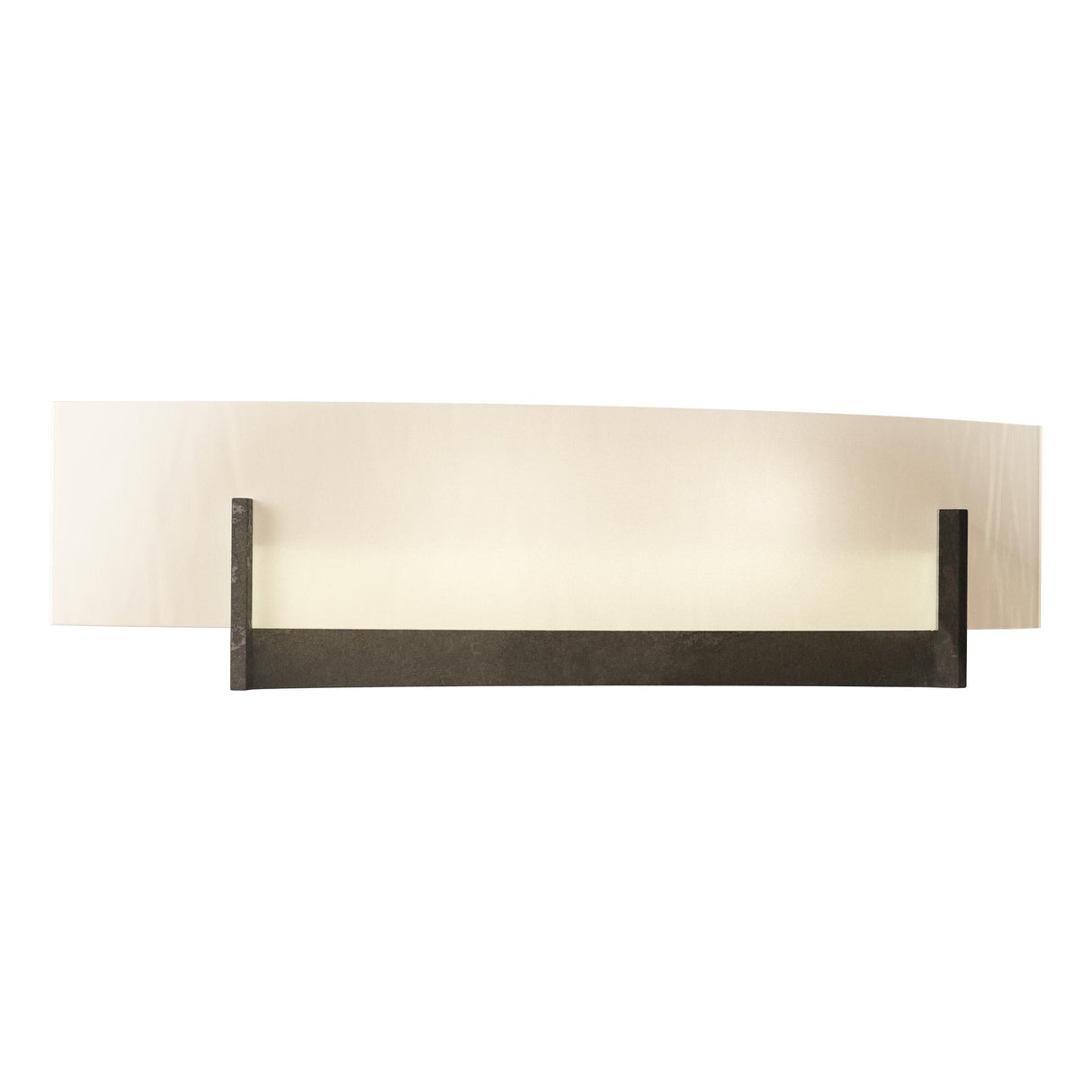Hubbardton Forge 2011 Dark Smoke White Art Glass (BB) Axis Sconce