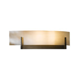 Hubbardton Forge 2011 Dark Smoke White Art Glass (BB) Axis Sconce