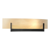 Hubbardton Forge 2011 Black Amber Swirl Glass (AA) Axis Sconce