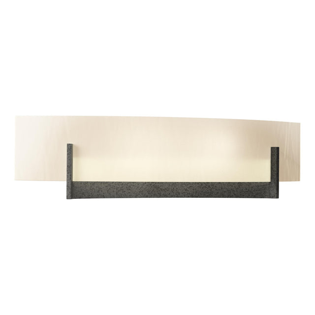 Hubbardton Forge 2011 Natural Iron White Art Glass (BB) Axis Sconce