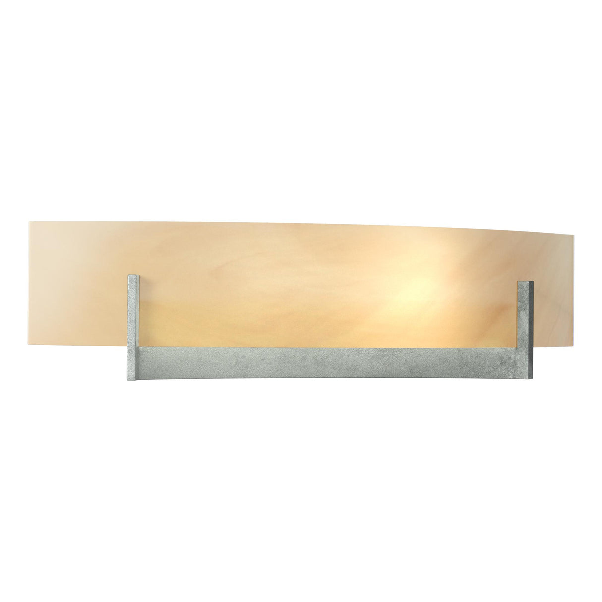 Hubbardton Forge 2011 Vintage Platinum Amber Swirl Glass (AA) Axis Sconce