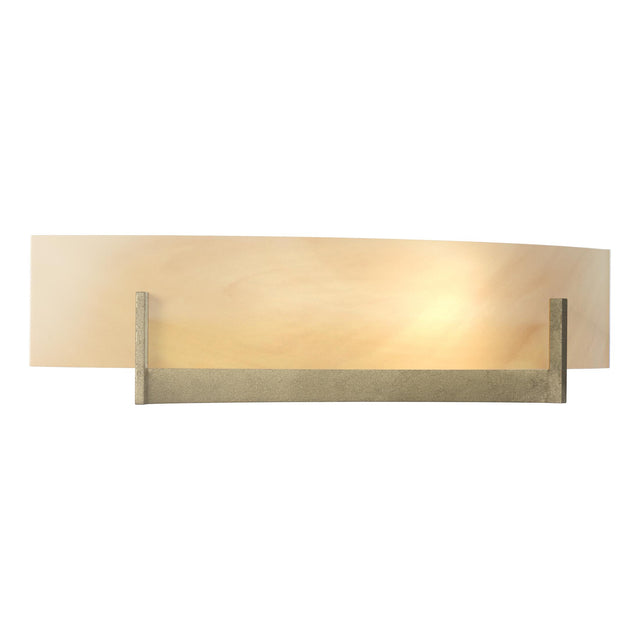 Hubbardton Forge 2011 Soft Gold Amber Swirl Glass (AA) Axis Sconce