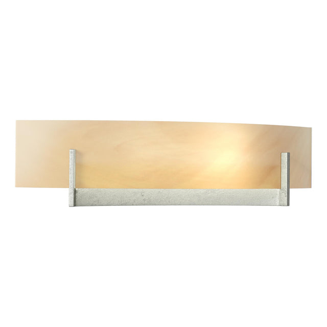 Hubbardton Forge 2011 Sterling Amber Swirl Glass (AA) Axis Sconce
