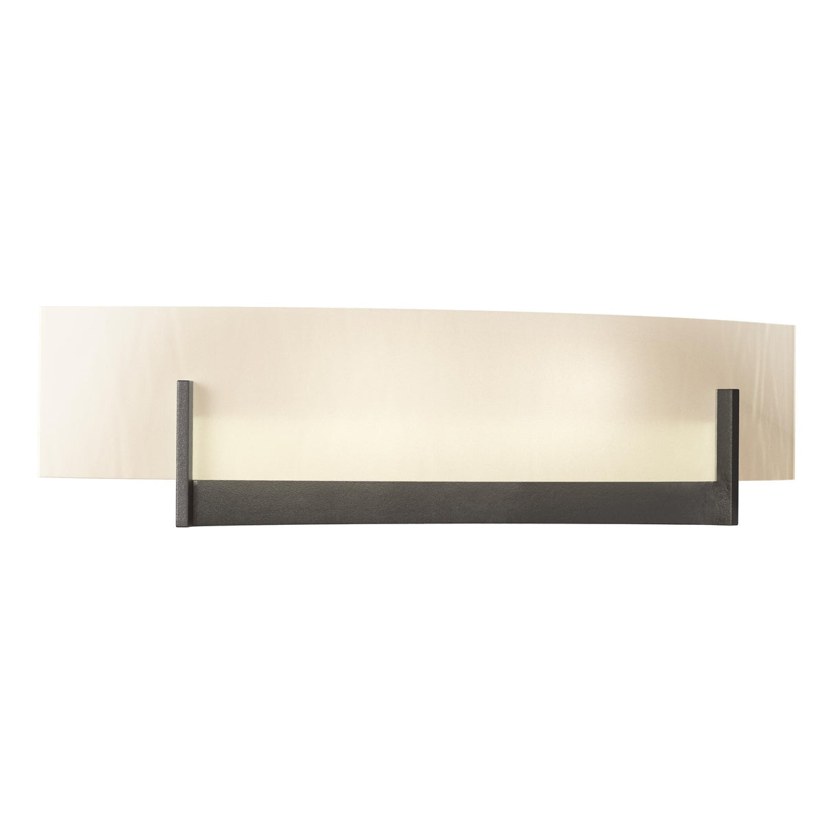 Hubbardton Forge 2011 Oil Rubbed Bronze White Art Glass (BB) Axis Sconce