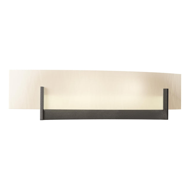 Hubbardton Forge 2011 Oil Rubbed Bronze White Art Glass (BB) Axis Sconce