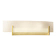 Hubbardton Forge 2011 Modern Brass White Art Glass (BB) Axis Sconce