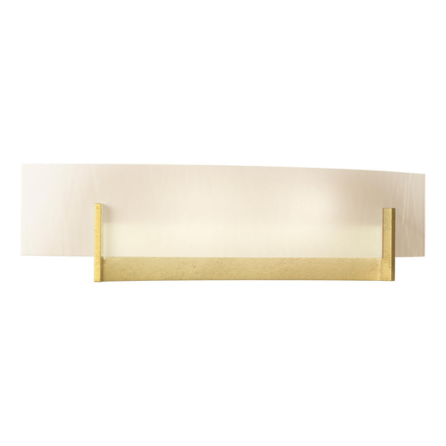 Hubbardton Forge 2011 Modern Brass White Art Glass (BB) Axis Sconce