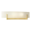 Hubbardton Forge 2011 Modern Brass Opal Glass (GG) Axis Sconce