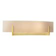 Hubbardton Forge 2011 Modern Brass Sand Glass (SS) Axis Sconce