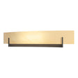 Hubbardton Forge 2011 Bronze Amber Swirl Glass (AA) Axis Large Sconce