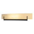 Hubbardton Forge 2011 Black Amber Swirl Glass (AA) Axis Large Sconce