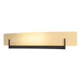 Hubbardton Forge 2011 Black Amber Swirl Glass (AA) Axis Large Sconce