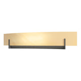 Hubbardton Forge 2011 Natural Iron Amber Swirl Glass (AA) Axis Large Sconce
