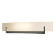 Hubbardton Forge 2011 Natural Iron White Art Glass (BB) Axis Large Sconce